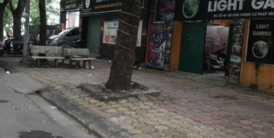 Cho thuê biệt thự Pháp Vân Hoàng Mai mặt tiền đường