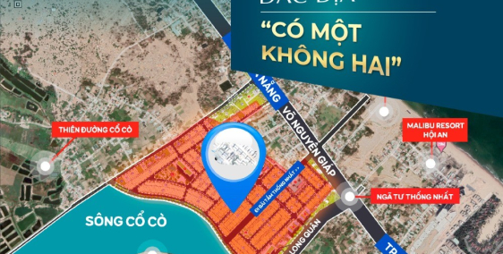 Đất nền khu đô thị view sông Cổ Cò đối diện X2 Hội An giá gốc CĐT chỉ 14,5tr/m2