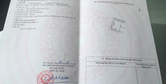 Chuyển nhượng 122m2 đất ngay trung tâm thuỷ sơn cạnh khu đô thị gì gai