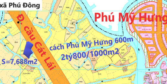 Chuyên bán đất mặt tiền Cầu Cát Lái Nhơn Trạch, giá đầu tư