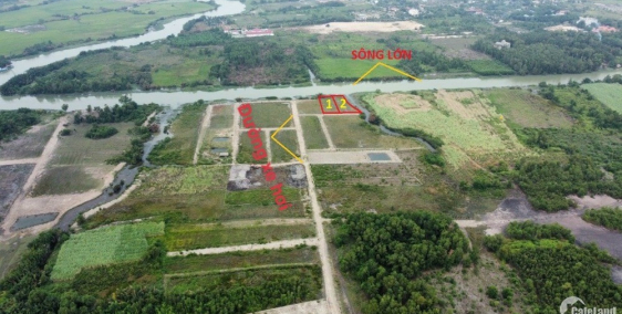 Mặt tiền sông lớn đường 2 xe hơi tránh nhau cực kì thích hợp làm nhà vườn