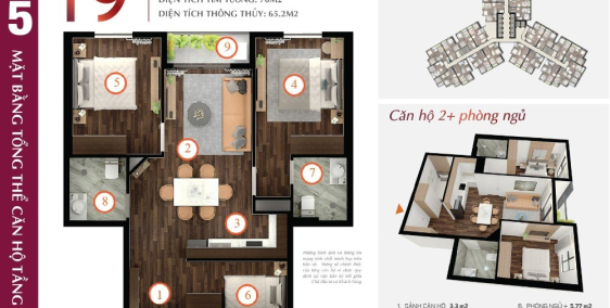 Bán căn hộ CH19 2.5 ngủ tòa Camellia Hoàng Huy Commerce,hướng Đông Bắc