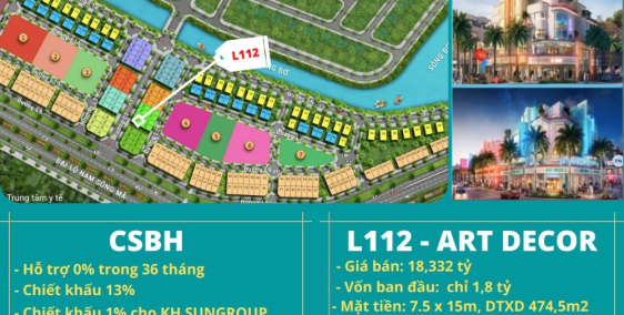 Bán căn L1 - 12 trục Artdecor 2 mặt tiền giá gốc chủ đầu tư không chênh