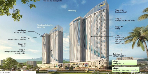 Bán căn 65m2 có sổ tại tòa B căn hộ The Sailing Quy Nhơn view biển - 0901928852