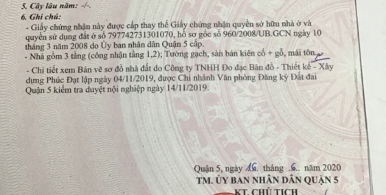 Bán nhà chính chủ 728/5/3A Trần Hưng Đạo, F.2.Quận 5
