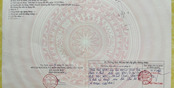 Ngân Hàng phát mãi 5x40 đất tây ninh giá rẻ 360triệu