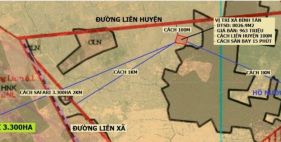 Bán lô đất vườn giá rẻ ngay cạnh kdl, trang trại dưa, gần liên huyện giá 120k/m2
