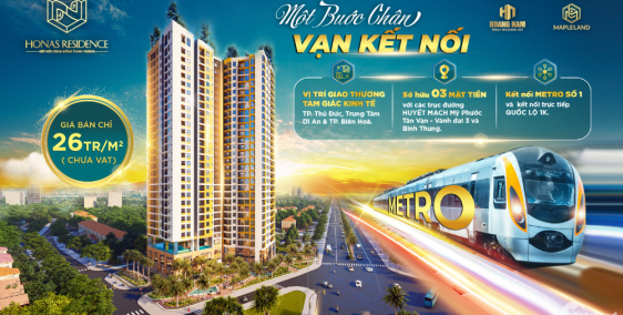 Căn hộ cao cấp ngay cửa ngõ Thủ Đức. Giá tốt nhất khu vực chỉ từ 26tr/m2