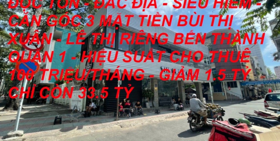 Bán nhà siêu hiếm 3 mặt tiền Bùi Thị Xuân - Lê Thị Riêng 56m2 giảm 3.5 tỷ chỉ cò