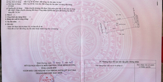 ĐẤT THỦ DẦU MỘT gần Bến xe Bình Dương giá 1ty8