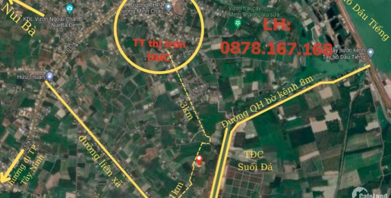 Ấp Tân Định1,xã suối đá, Huyện Dương Minh Châu mình cần bán 6 lô liền kề