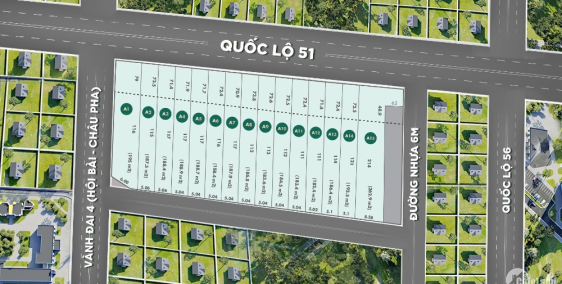 VỊ TRÍ KIM CƯƠNG - ÁT CHỦ BÀI ĐẢM BẢO THÀNH CÔNG CỦA KHU DÂN CƯ BA MẶT TIỀN QL51