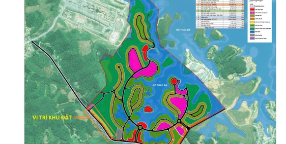 Bán đất thị trấn Yên Bình - Yên Bái, nằm trong quần thể Flamingo Thác Bà,12tr/m2