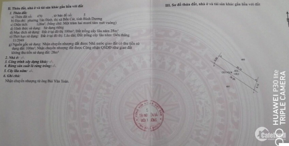 Cần tiền bán gấp đất ở thổ cư 128m² tại đường Quốc Lộ 13, Bến Cát, giá chỉ 950.