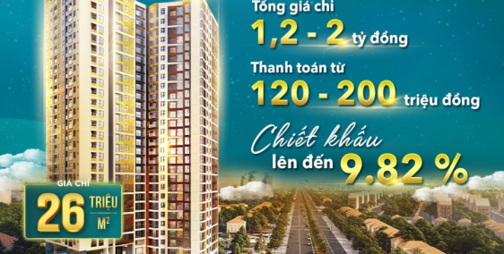 Căn hộ cao cấp tại Dĩ An- Bình Dương gần làng Đại Học