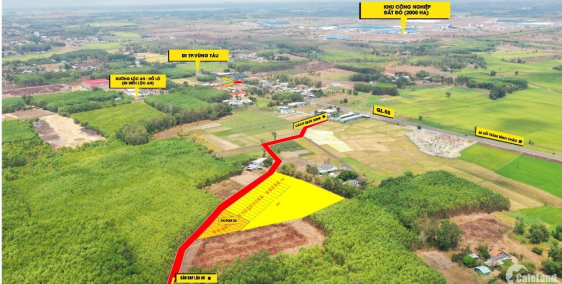 Chỉ từ 1,6 tỷ sở hữu ngay lô đất nền có sẵn thổ cư ngay tại đối diện kcn Đất Đỏ