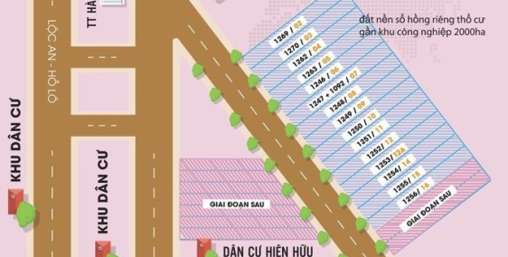 Thời kì nước rút giai đoạn 1 của đất nền đối diện KCN Đất Đỏ