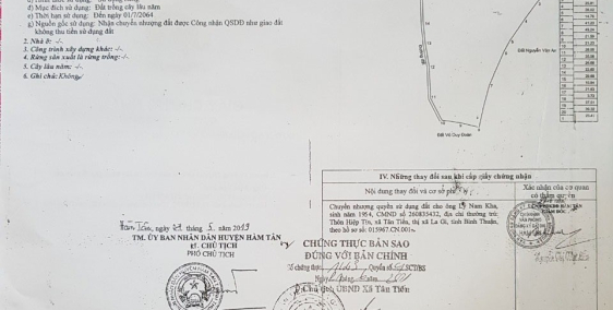 Bán Lô Đất Rộng Vị Trí Đẹp Tại Thị trấn Tân Nghĩa, Hàm Tân, Bình Thuận - Giá F0