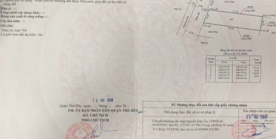 Bán lô đất (DT.80m, Ngang 4,5m ) HXH đường số 10, Hiệp Bình Phước, TP.Thủ Đức. G