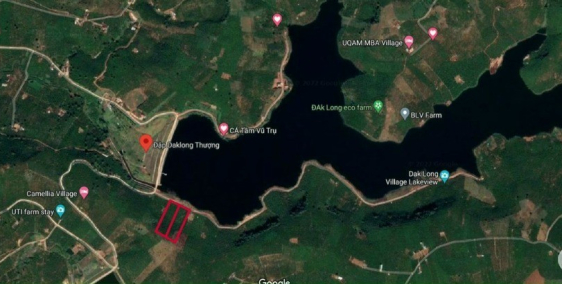 Đất view trực diện hồ Dak Long Thượng, có sổ sẵn giá chỉ 1.7TR/m2