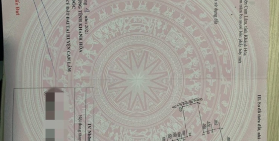 Cam Hải Tây - Cam Lâm 6,5tr/m2 Full Thổ Cư mặt tiền 19m