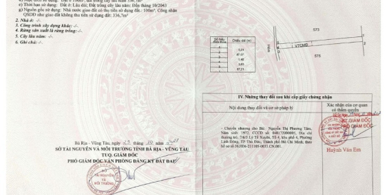 chính chủ bán lô đất cạnh sân bay Lộc An Hồ Tràm có sổ sẵn giá đầu tư