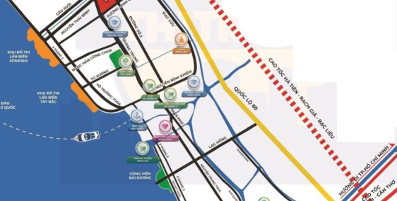 Nền đối diện trường học - khu dân cư Dương Minh Châu