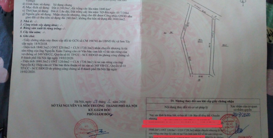 Duy Nhất 1 Lô Cực Hiếm- 3680m Sổ Đỏ HN Phù Hợp Mọi Tiêu Chuẩn Gía Đầu Tư.