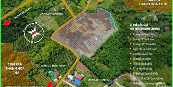 Đất nền Trung tâm huyện bù Đốp tỉnh Bình Phước