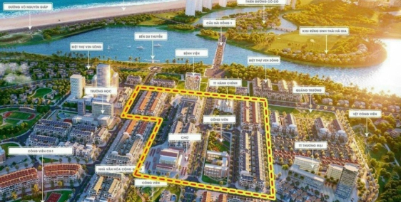 Dự án mới sát sông Cổ Cò, Trung Tâm hành Chính mới