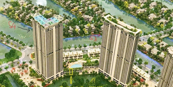 Cần bán căn shop chân đế Sky Oasis tiêu chuẩn 5 sao, sổ đỏ vĩnh viễn