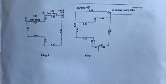 BÁN GẤP NHÀ KIỆT 3M HOÀNG DIỆU, HẢI CHÂU LH 0905672687 TÚ
