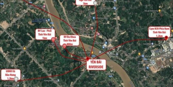 HƠN 1 TỶ có ngay lô góc mặt tiền 22.8m ngay tại trung tâm TP YÊN BÁI cạnh TNR