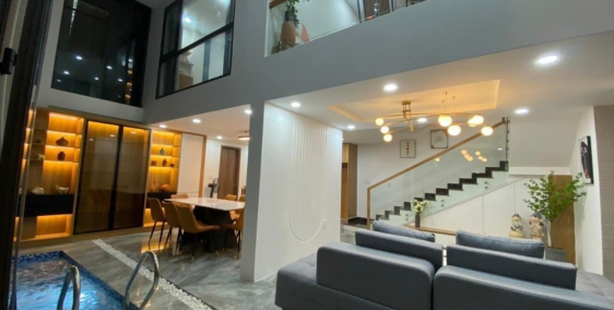 Biệt thự có hồ bơi,nội thất cao cấp Lê Quang Định, P.1,GV: 7.5 x 12 chỉ 14 tỷ