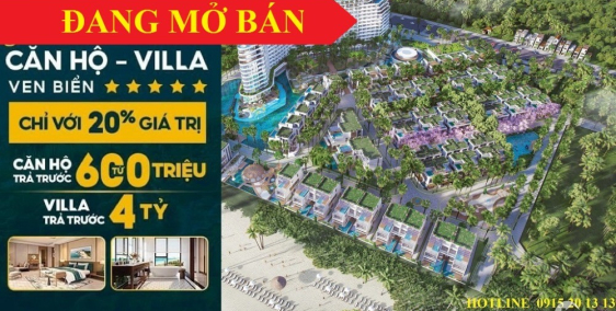 Mở Bán Căn hộ Charm Hồ Tràm 2.7 Tỷ, Biệt Thự 20 Tỷ, Shohouse 15 Tỷ, Ra biển chỉ