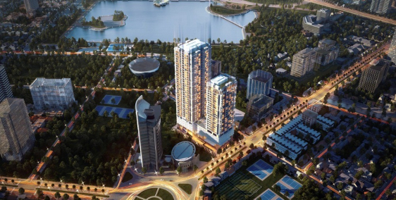 Sky Park  bán sàn khối đế thương mại lô góc view đẹp