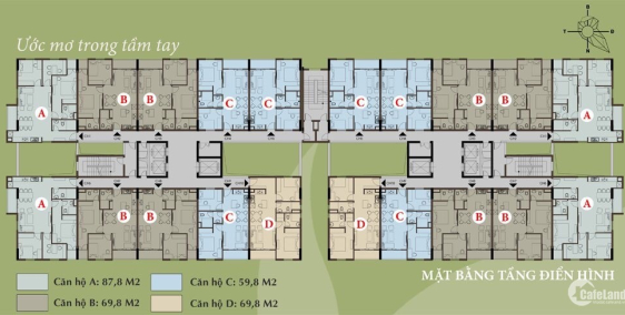 CHÍNH CHỦ BÁN CC 2 ngủ 2 wc 70m2  T2 thăng long victory