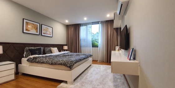 Chung cư cuối đường Giải Phóng, cách Bách Khoa 15 phút đi xe, 3 ngủ full đồ