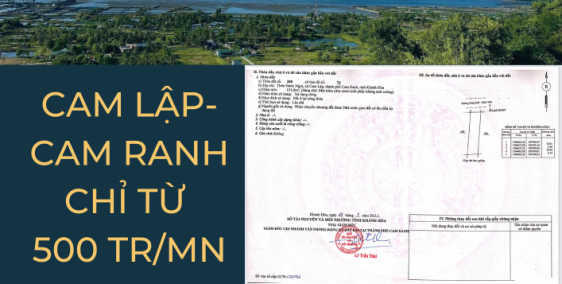 BÁN ĐẤT NỀN LIỀN KỀ KĐT VIN CAM RANH