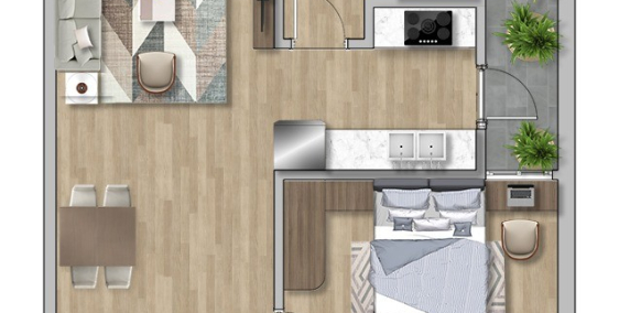 Chỉ 1 tỷ 870 có ngay căn 2PN 69,5M2, suất ngoại giao