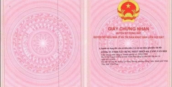 Chính chủ cần bán Lô G53 - Dụ án Vĩnh Yên Center - tiềm năng cực lớn