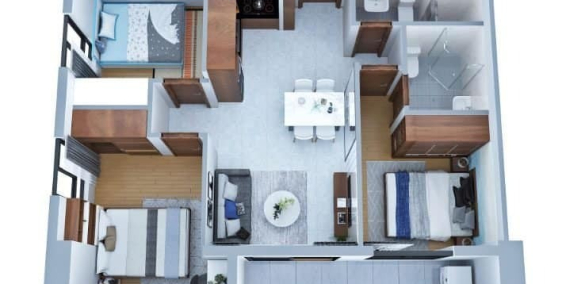 CH Becons Bee Dĩ An 2PN TT 320Tr Nhận Nhà Tháng 8