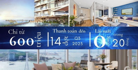 Thanh toán theo tiến độ 30 triệu/tháng. Căn hộ mặt biển Bãi Cháy 1.7 tỷ