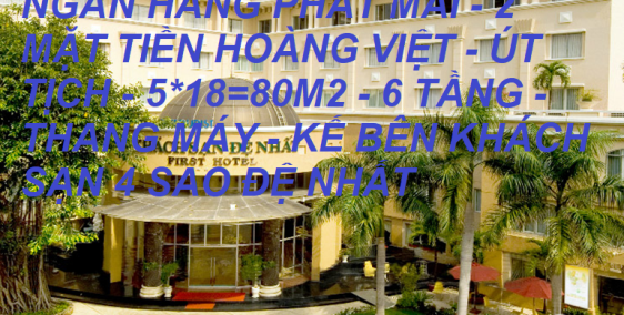 Bán nhà NHPM 2 mặt tiền Hoàng Việt Út Tịch 80m2 giá quá rẻ 24.5 tỷ