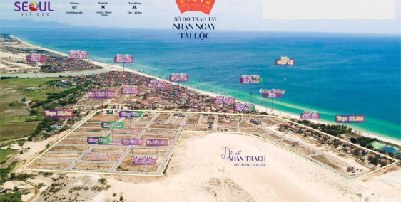 SEOUL VILLAGE - ĐẤT BIỂN ĐỐI DIỆN BÃI TẮM DU LỊCH, GIÁ GỐC TỪ CĐT. Lh 0911301067