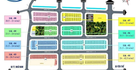 Mua bán đất nền dự án khu đô thị tiến phan nhã nam tân yên bắc giang