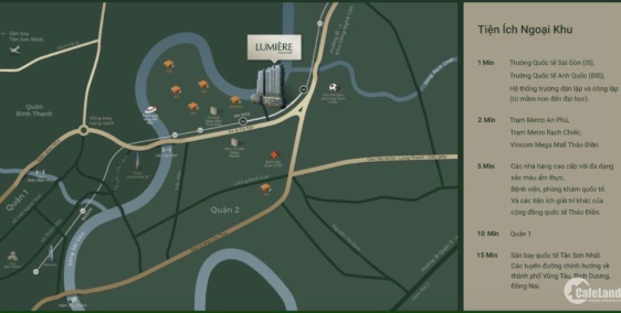 Bán căn 3PN và 2PN view sông dự án Lumiere Riverside suất NNN