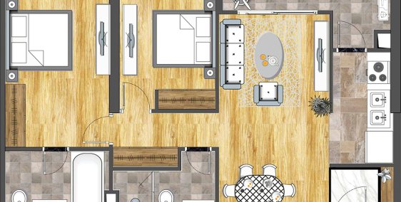 Chủ nhà bán cắt lỗ căn hộ 83m2 chung cư 6Th Element – bán gấp trong tuần.