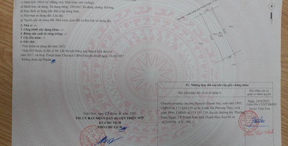 Bán lô đất Triệu Sơn, Thanh Hóa