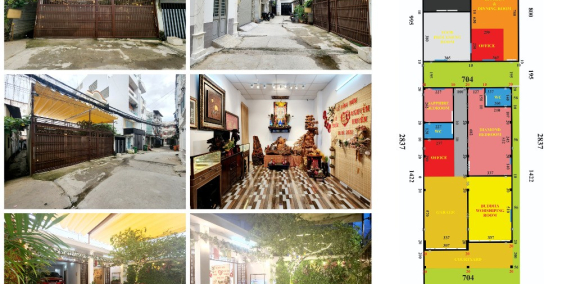 Nhà Sân Vườn 216m2 (7,6x29), Hẻm Xe Tải 6m, phù hợp xây CHDV, Biệt Thự